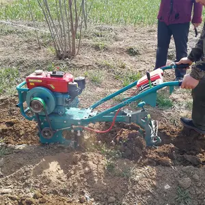 Mini macchina Diesel dell'aratro della benzina piccolo macchinario di agricoltura con il timone