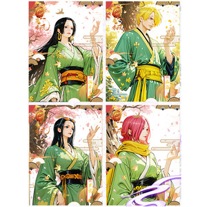 BY Venta al por mayor mixta de figuras de una pieza de personajes femeninos de la Batalla de Wano, colección popular, decoración artística para exhibición para fans del anime - Product Image 4