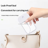 Flacon pulvérisateur carré portable rectangulaire pour désinfection à l'alcool 30 ml rechargeable, surface givrée, usage cosmétique, brume fine, en plastique