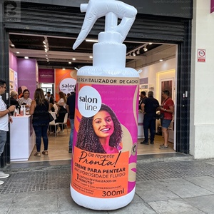 Bouteille gonflable extérieure de 3 m de haut, qualité supérieure, en tissu Oxford, avec logo personnalisé, sculpture en forme de bouteille de soin pour la promotion des salons de beauté/vente en magasin - Product Image 5