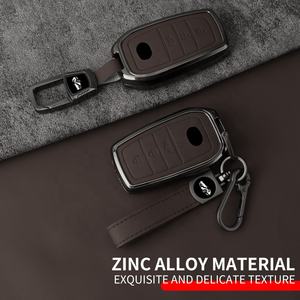 Pour Toyota Prius 2004 à 2010 Yaris 2024 Priu couverture de clé de voiture en cuir en alliage de Zinc intérieur - Product Image 2