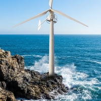 Éolienne horizontale haute efficacité 5 kW hors réseau/sur réseau 220 V pour système d'énergie éolienne domestique