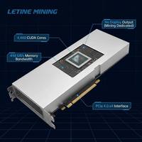 Carte de minage ZEC ZEN CMP 170HX 8 Go GDDR6 pour serveur de calcul IA et minage