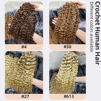 Extensions capillaires humaines bouclées blondes birmanes, pré-bouclées invisibles, à crochet, double tirage, double trame machine, sans nœuds, effet miracle