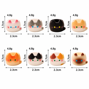 Mini-bols en résine en gros, accessoires miniatures mignons en forme de <span class=keywords><strong>chat</strong></span> pour la décoration de maisons de poupées, de jardins féériques <span class=keywords><strong>et</strong></span> les loisirs créatifs - Product Image 2