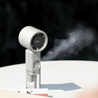 Kipas angin pendingin udara kabut Air desain baru, kipas tangan Mini Turbo genggam dioperasikan baterai pribadi