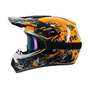 Fábrica personalizada motocicleta Predator casco cara completa araña diseño de plástico para montar deportes punto al por mayor - Product Image 6