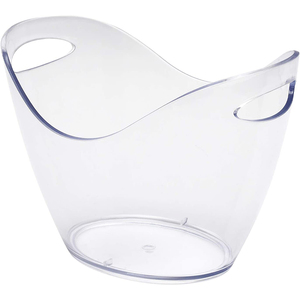 2021 New Wine Cooler Clear Plastic Luxury Champagne Transparent Ice Bucket