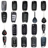 Clé de voiture universelle intelligente DIY, télécommande programmable, version anglaise, style 4 boutons, double porte, en plastique