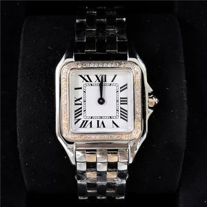 นาฬิกาควอตซ์กันน้ำสำหรับผู้หญิง รุ่น OEM ODM ปี 2026 ขนาด 27 มม. ประดับเพชรทันสมัยสำหรับสุภาพสตรี - Product Image 1