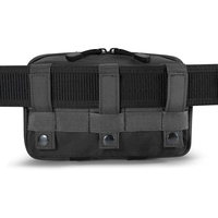 Pochette tactique noire personnalisée Molle pochette utilitaire découpée au laser pochette modulaire EDC pochette à outils