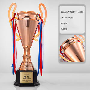 Vente chaude Sports cricket Award football Trophées personnalisables football tennis plaques en basket trophée en métal - Product Image 6