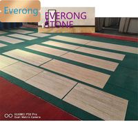 Panneau de travertin en pierre naturelle flexible de 1mm Feuilles ultra minces placage de marbre