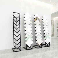 Dalles de sol en quartz mosaïque de type V Boya Display, hauteur réglable pour présentoirs