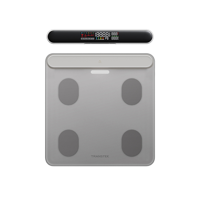 Smart ECG Body Fat Scale Magnetic Storage Handle 180kg Capacity 18 Body Metrics Heart Insights Monitor for Bathroom BMI