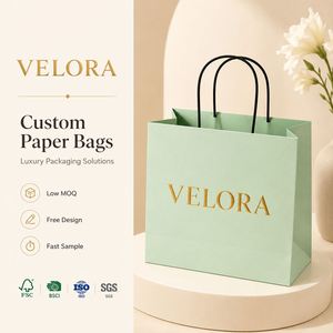 Bolsa de Papel Kraft Reciclable de Lujo CRD para Palomitas, Pastelería, Panadería, Comida para Llevar, Tamaño Personalizable, Cierre Magnético - Product Image 1