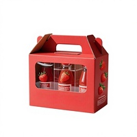Emballage en carton ondulé pour bouteilles de bière artisanale, personnalisé, avec fenêtre, pour 1, 2 ou 3 bouteilles, boîte cadeau en papier