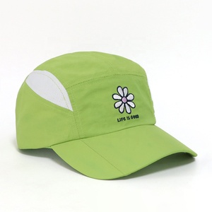 Gorras de Senderismo y Camping para <span class=keywords><strong>Mujer</strong></span> y Niña con Logotipo Bordado de Flores Personalizado, Gorras de 5 Paneles con Visera Curva, Transpirables y de Malla - Product Image 3