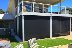 工場販売電動サンシェード屋外、防水サンシェードジップ、ガレージドア用防風屋外ローラーブラインド - Product Image 5