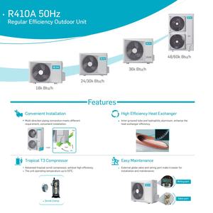 Climatiseur split 14000 <span class=keywords><strong>Btu</strong></span> Économie d'énergie 1 entraîne 2 climatiseurs multi-split avec conduit <span class=keywords><strong>7000</strong></span> <span class=keywords><strong>Btu</strong></span>/montage mural - Product Image 4