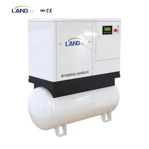 Langair 20HP Rotations schrauben kompressor 460V/60HZ/3-Phasen-Industrieluftkompressorsystem mit Tank und Luft trockner