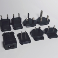 Adaptateur secteur 15W, commutation AC/DC universel avec prise amovible, certifications US, EU, UK, AU, JP, KR, haute qualité