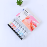 Ensemble de peinture acrylique pastel Art Rangers 22 ml, 8 couleurs, qualité professionnelle pour artistes, peinture acrylique couleur macaron pour peinture sur toile