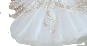Tutù Bianco da <span class=keywords><strong>Ballerina</strong></span>, Abito per Spettacoli di Danza, Costume per Performance sul Palco del Lago dei Cigni - Product Image 6