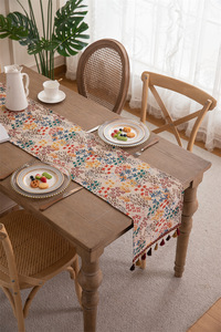 Runner da tavolo con perline floreali in stile etnico bohémien estate Anne all'ingrosso - Product Image 6