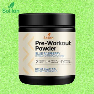 Suplementos Dietéticos en Polvo con Sabor a Frambuesa Azul para Adultos, Productos de Belleza, Marca Blanca Natural, 135 mg de Cafeína, Vitamina <span class=keywords><strong>B12</strong></span> y B6 - Product Image 1