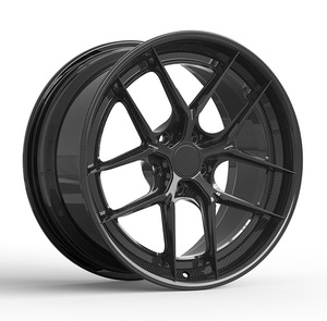 Roues de voiture forgées de luxe 5x112 /<span class=keywords><strong>114</strong></span>. 3/120 Jantes légères en alliage d'aluminium en fibre de carbone 18-22 pouces pour Challenger Amg E46 - Product Image 1