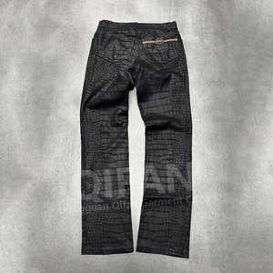 <span class=keywords><strong>Pantaloni</strong></span> in <span class=keywords><strong>Pelle</strong></span> Personalizzati <span class=keywords><strong>Uomo</strong></span>, Neri a Zampa, Larghezza Morbida, in Vera o <span class=keywords><strong>Finta</strong></span> <span class=keywords><strong>Pelle</strong></span> - Product Image 3