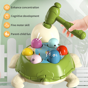 Gioco Grechi Turtle Whack Mole con martello, in plastica, per bambini dai <span class=keywords><strong>3</strong></span> <span class=keywords><strong>anni</strong></span> in su, regalo educativo Montessori, certificato sicuro, bellissimo - Product Image 3