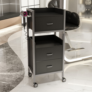 Chariot de rangement pour salon de coiffure et institut de beauté avec tiroirs, meuble de rangement pour salon de beauté avec tiroirs - Product Image 6