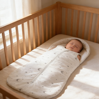 Gigoteuse Bébé Réutilisable Économique avec Conception Multi-Couches pour Bébés de 0 à 3 Mois – Idéale pour les Garderies