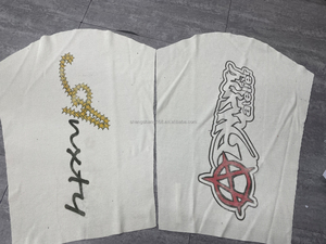 เสื้อยืดโออีเอ็มแขนยาวพิมพ์ลายสไตล์วินเทจแบบสตรีท DTG ของ GuangZhou Shangshang ผ้าวาฟเฟิลเนื้อหนา คอโอเวอร์ไซส์ - Product Image 4