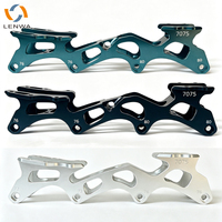 Support de patin à roulettes LENWA anodisé 7075-T6, châssis rockered pour patinage de course 72-76-80mm