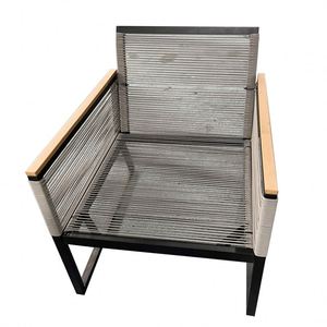2024 popolare vendita calda 4 posti rattan corda intrecciata <span class=keywords><strong>articoli</strong></span> divano all'aperto Set - Product Image 3
