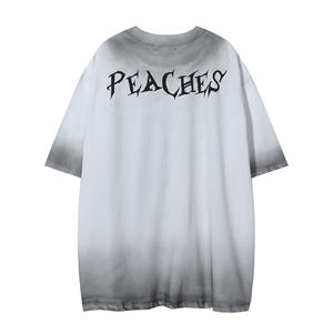 เสื้อยืดแนวสตรีทฮิปฮอปของผู้ชายสำหรับฤดูร้อน2025เสื้อยืดผ้าฝ้ายลายอวตารผ้าสีเข้มเสื้อถักแขนสั้นทรงหลวมสำหรับ100% - Product Image 2