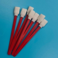 Bâtonnet de nettoyage de précision sans peluches en PP rouge 707, bâtonnet de nettoyage automobile, bâtonnet en mousse carré pour le nettoyage d'imprimantes