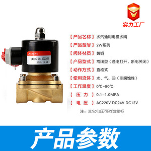 Vanne solénoïde LNSYSNS 2W025-08 AC220V 1/4 pouce pour le contrôle de l'eau - Product Image 4