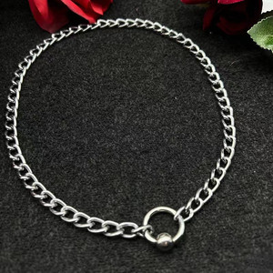 สร้อยคอโชคเกอร์สั้นทรงกลมแนวร็อคสุดเท่แบบเรียบง่ายสร้อยคอกระดูกไหปลาร้าแนวฮิปฮอปเครื่องประดับแฟชั่นสำหรับผู้ชาย - Product Image 3