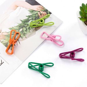 Juego de 10 Pinzas Metálicas Multifuncionales de Colores, Antideslizantes, para Fijar Fotos, Secar Ropa, a Prueba de Viento, para Sellar Bolsas de Alimentos - Product Image 1