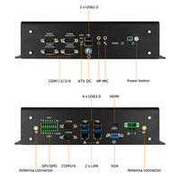 Industrial Mini PC WiFi 6.0 BT5.2 Linux Windows10 11 Computer Barebone 10/11th Gen I5 I7 Processor DIN Rail Mounted Stock