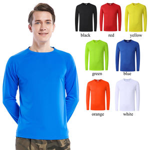 Manufacturer Cheap Price Blank Plain Men's Long Sleeve T-shirts Custom Logo Sublimation Printing Unisex Tshirt for Man