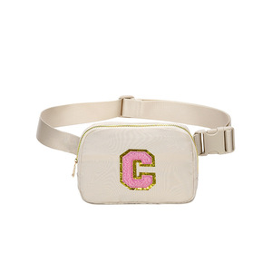 Individuell Bestickte Wasserdichte Nylon-Umhängetasche mit Reißverschluss, Unisex Laufgürtel, Sport-Brusttasche für Frauen, Alltagstasche - Product Image 3