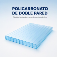 Plaque de polycarbonate alvéolaire 4mm 6mm double paroi bleu lac pour terrasse