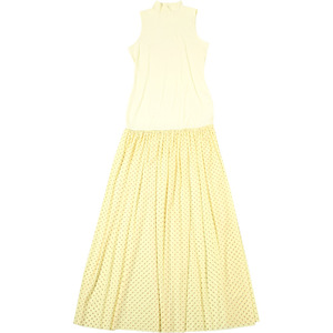 ชุดเดรสแฟชั่นลายจุดแขนกุดคอสูงทรงพอดีตัวสำหรับผู้หญิงรุ่นใหม่ - Product Image 6