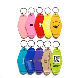 Autocollant UV personnalisé pour enseignant, décalcomanie pour porte-clés de motel, porte-clés de motel vierge vintage en métal, porte-clés de motel en vrac avec paillettes pour chien, sublimation - Product Image 4