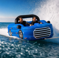 Bateau gonflable multi-personnes pour voiture, banane gonflable personnalisable pour parc aquatique, lac, sport nautique